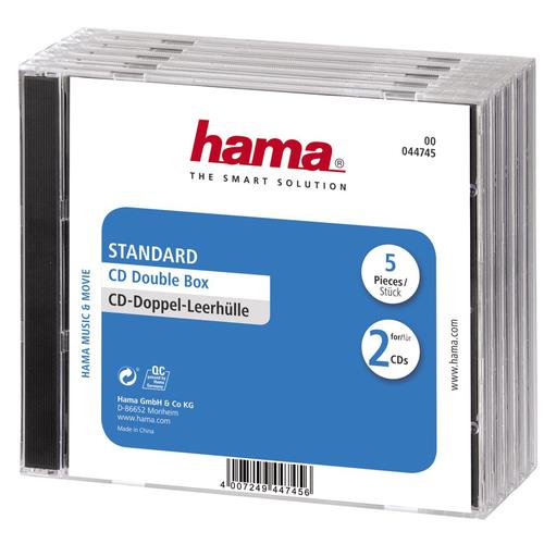 HAMA Custodia doppia per CD 5 pezzi 